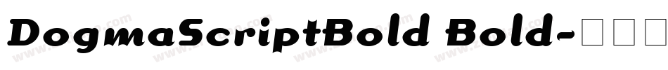 DogmaScriptBold Bold字体转换